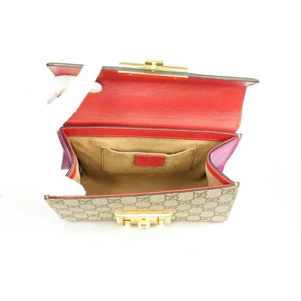 Gucci Small Padlock GG Supreme Canvas Shoulder Bag - Picture 11 of 11